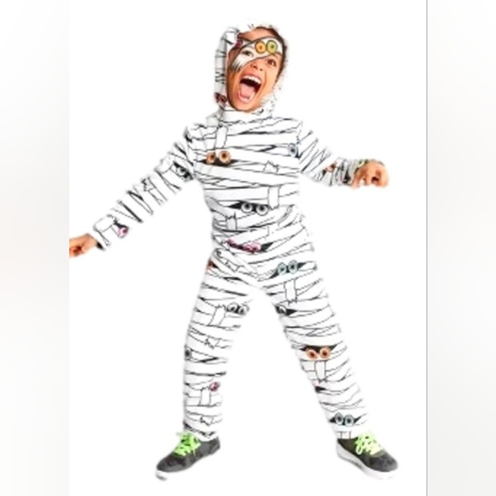 Hyde & Eek! Black Light Mummy Costume NWT